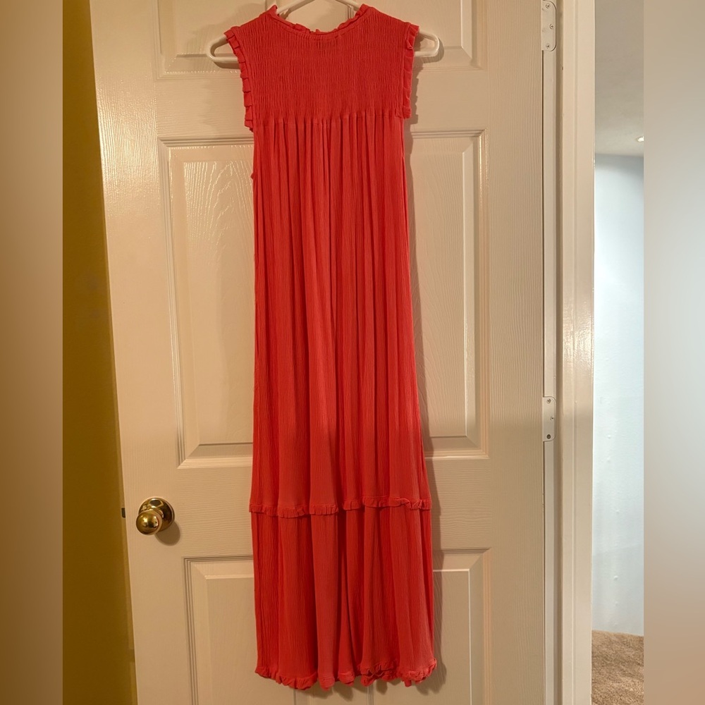 Petal & Pup Vibrant Coral dress